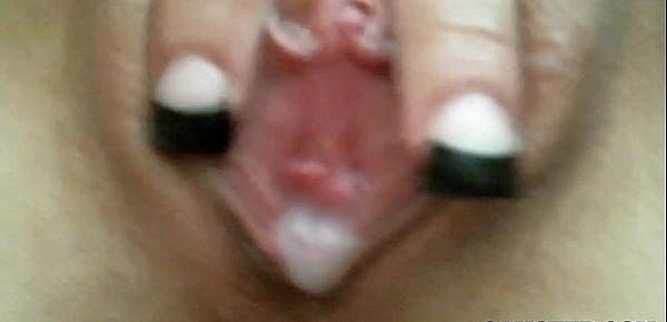  Pussy gets filled with cum by her amateur boyfriend